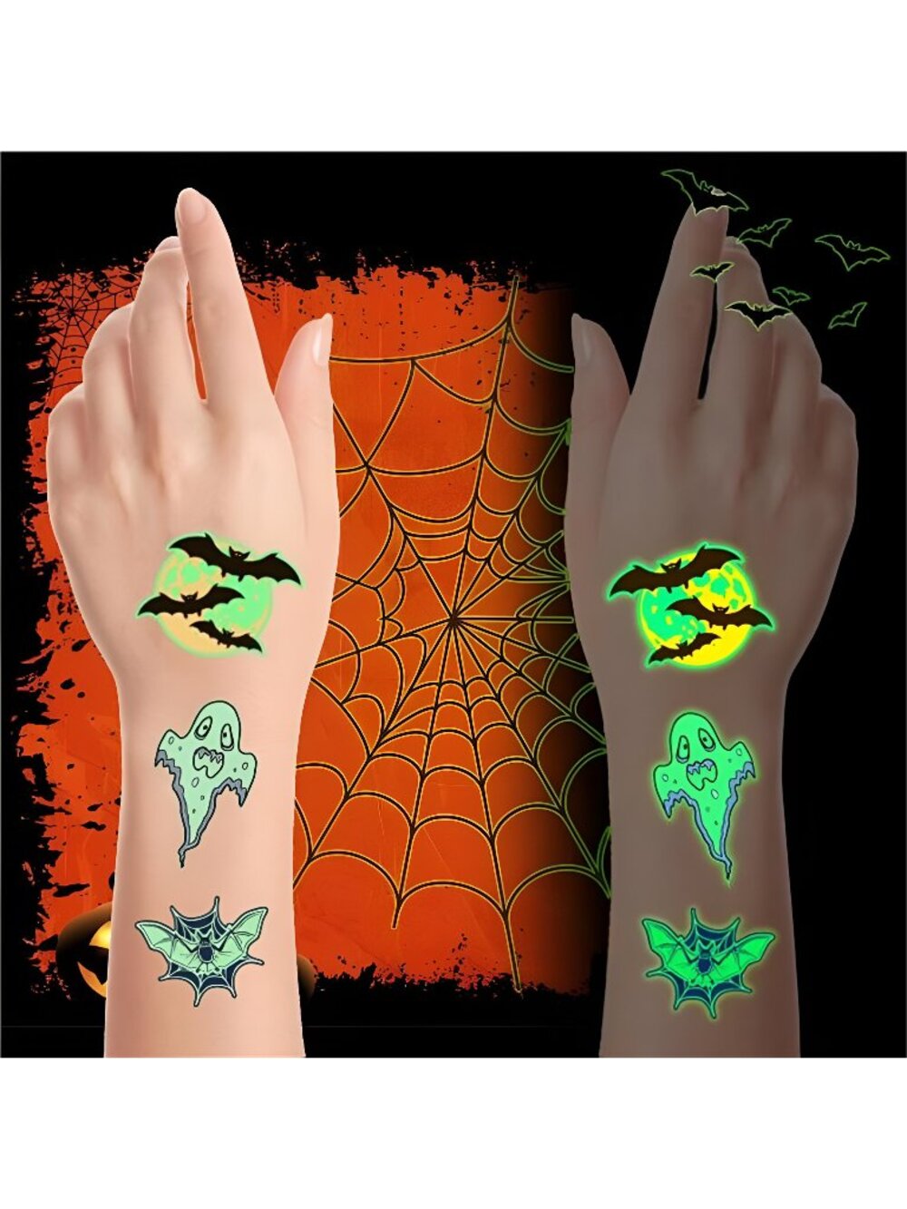 For Halloween Party Favors Supplies - 102 PCS Glow-in-the-Dark Individually